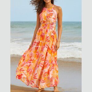 Anthropologie Abel The Label Rumi Halter Maxi Dress